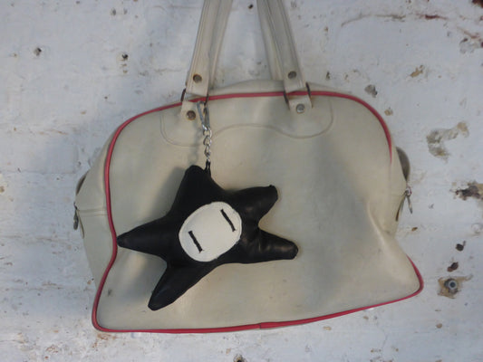 MOSS KEYCHAIN BLACK LEATHER